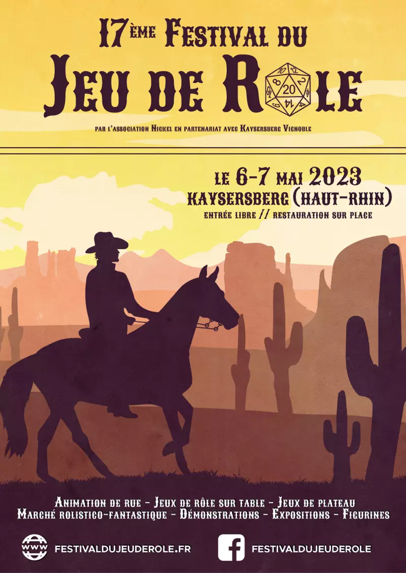 Affiche officielle Festival du jeu de rôle 2023