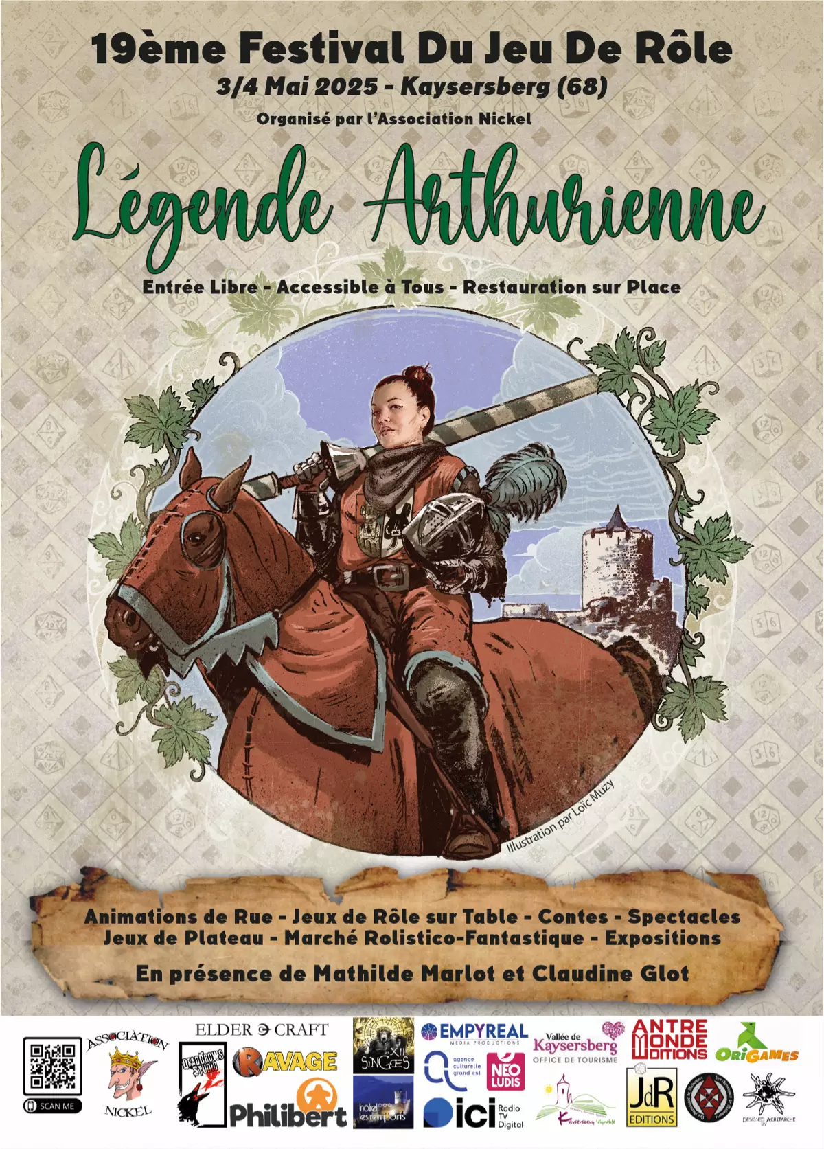 Affiche officielle Festival du jeu de rôle 2025