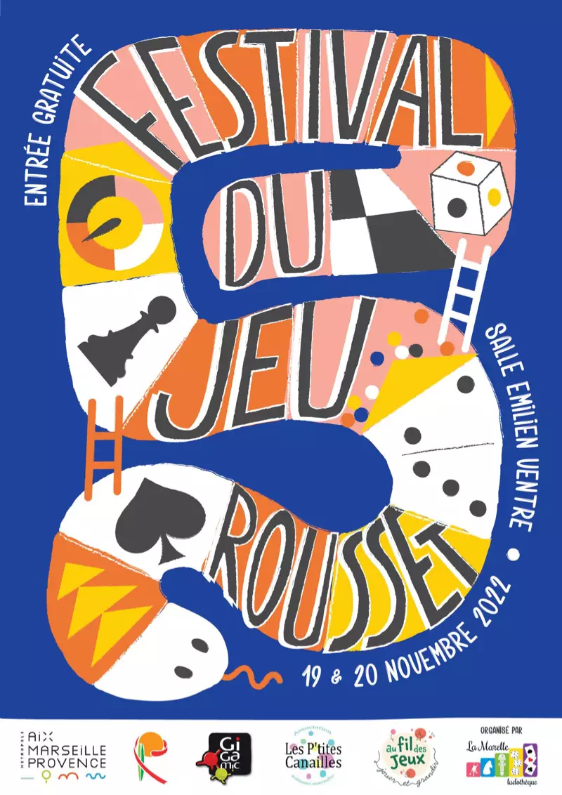 Affiche officielle Festival du jeu Ã  Rousset 2022