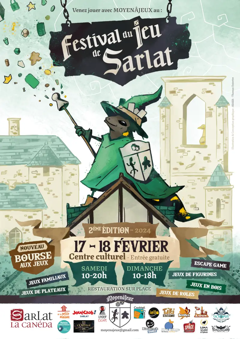 Affiche officielle Festival du Jeu Ã  Sarlat 2024