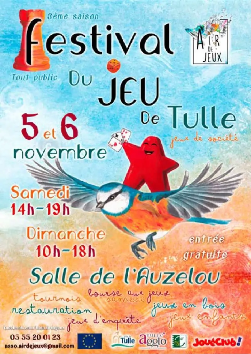 Affiche officielle Festival du jeu en Corrèze 2022