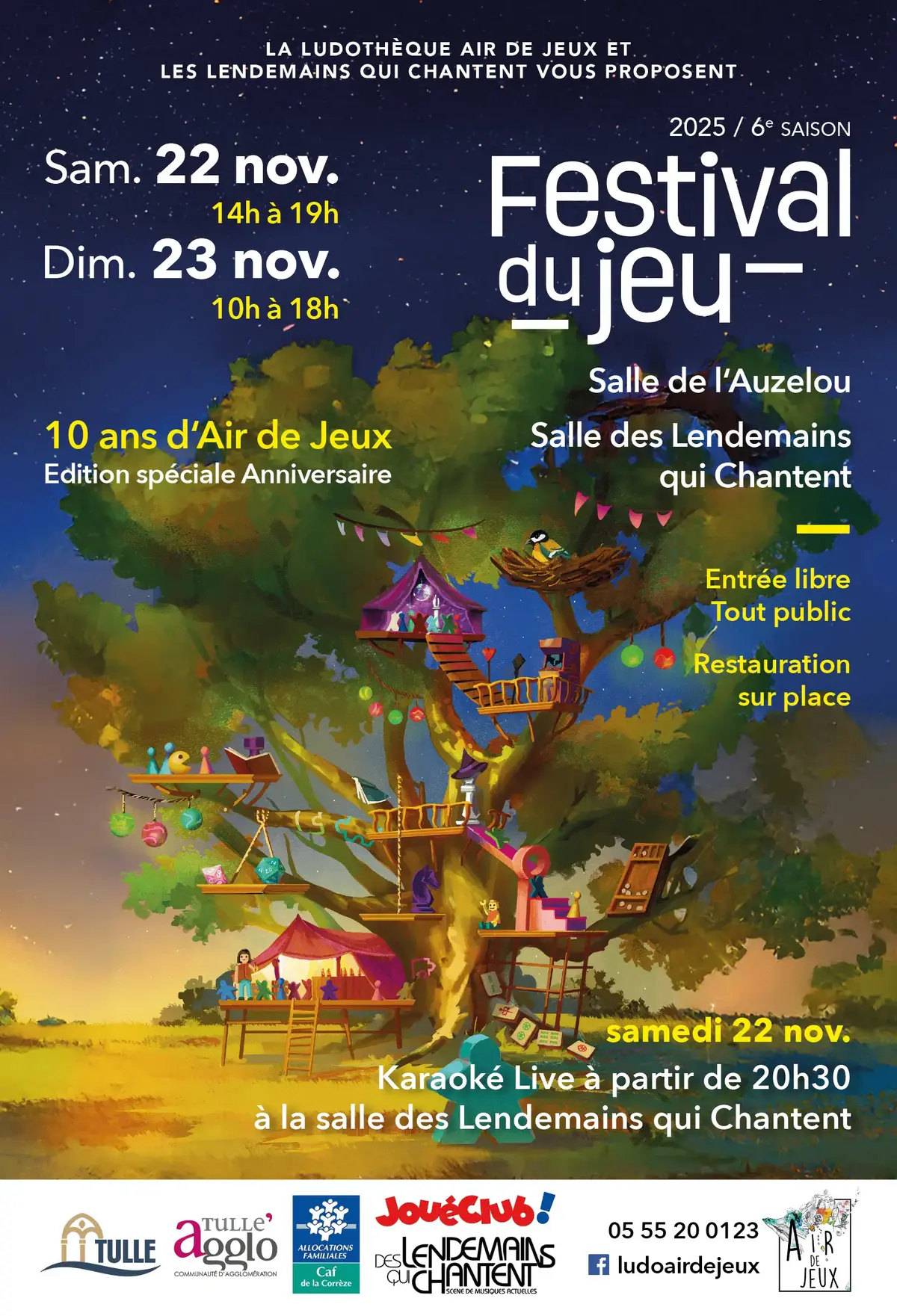 Affiche officielle Festival du jeu - Corrèze 2025