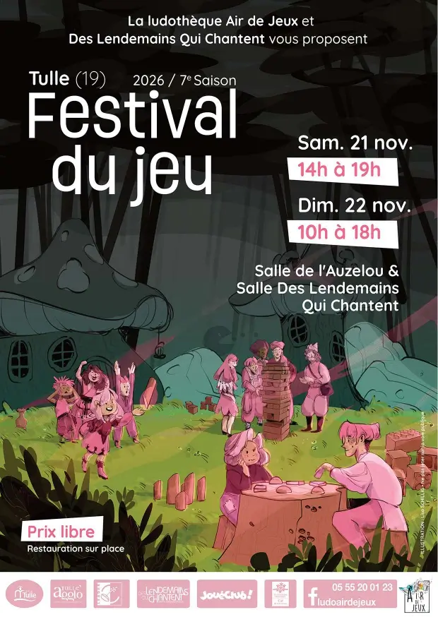 Official poster Festival du jeu en Corrèze 2026