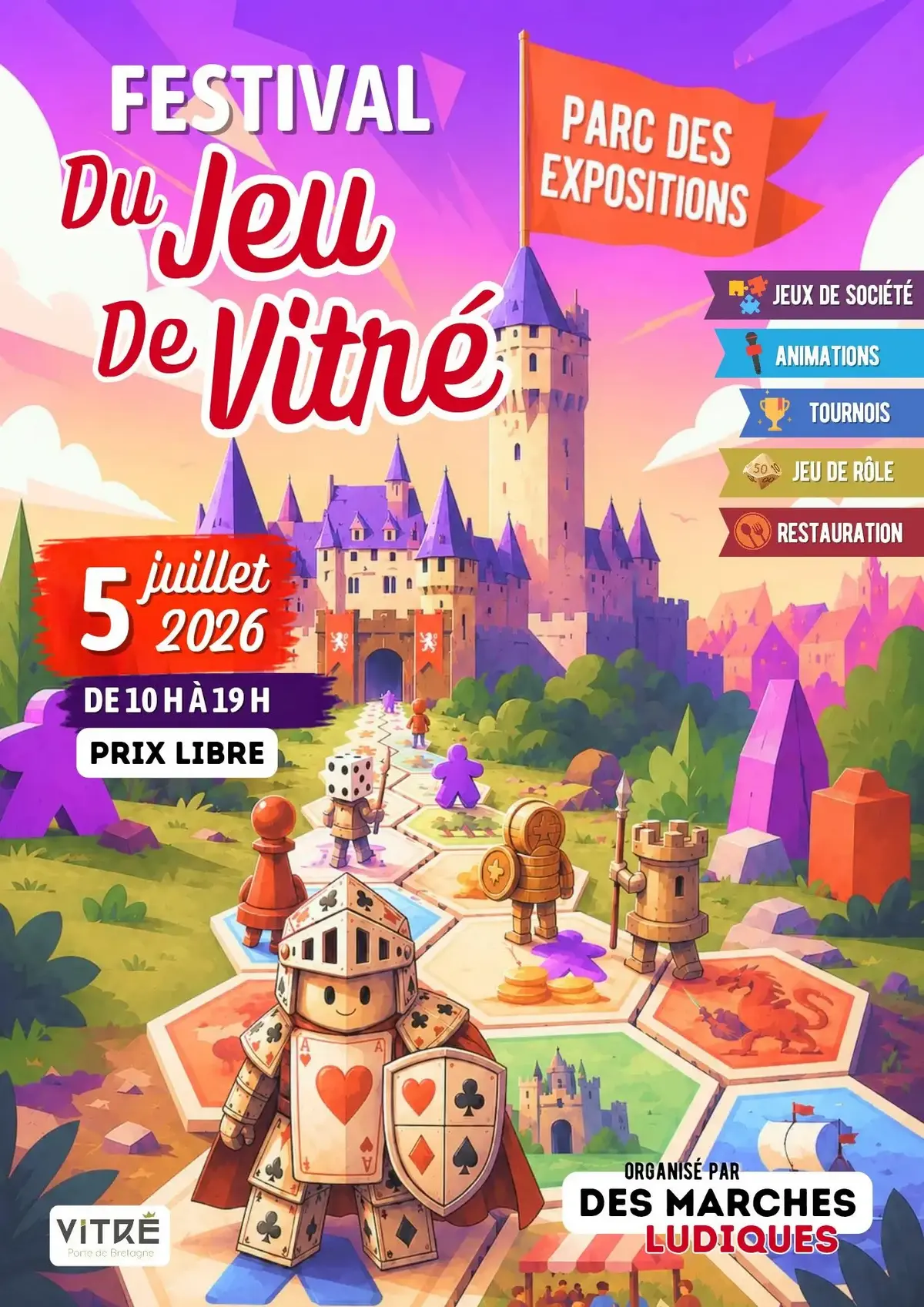 Official poster Festival Du Jeu De Vitré 2026
