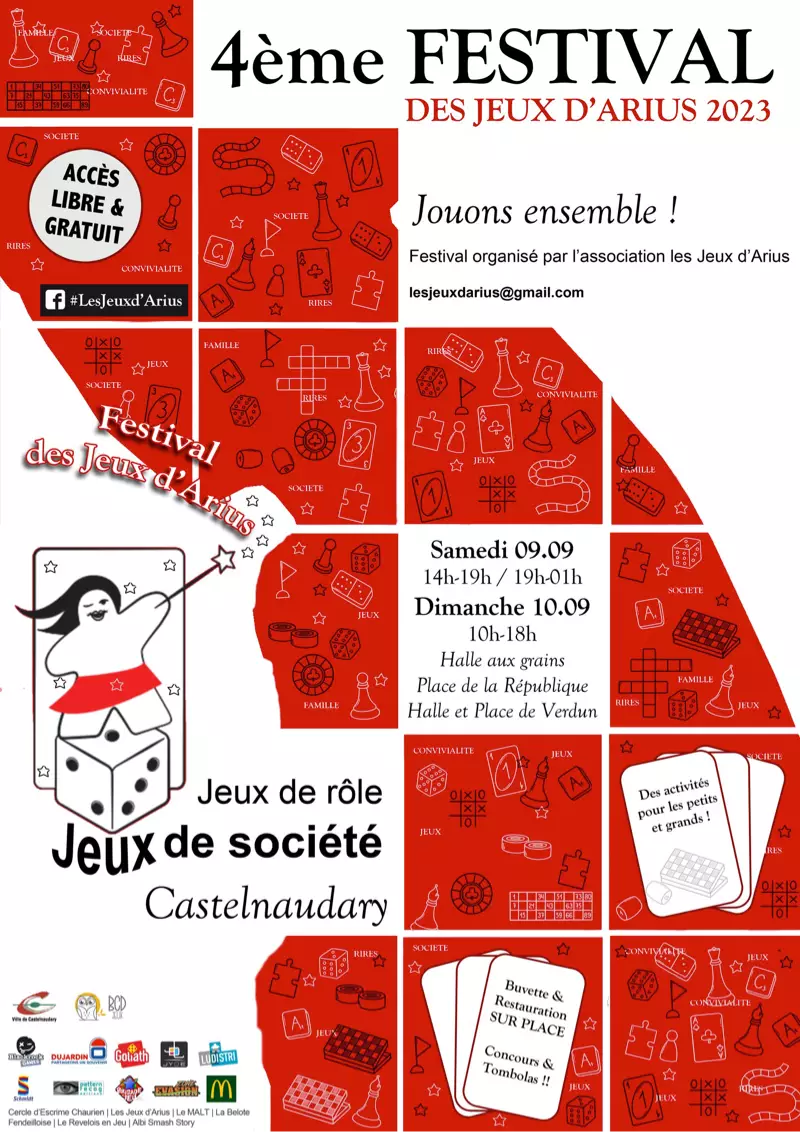 Affiche officielle Festival des Jeux d'Arius 2023