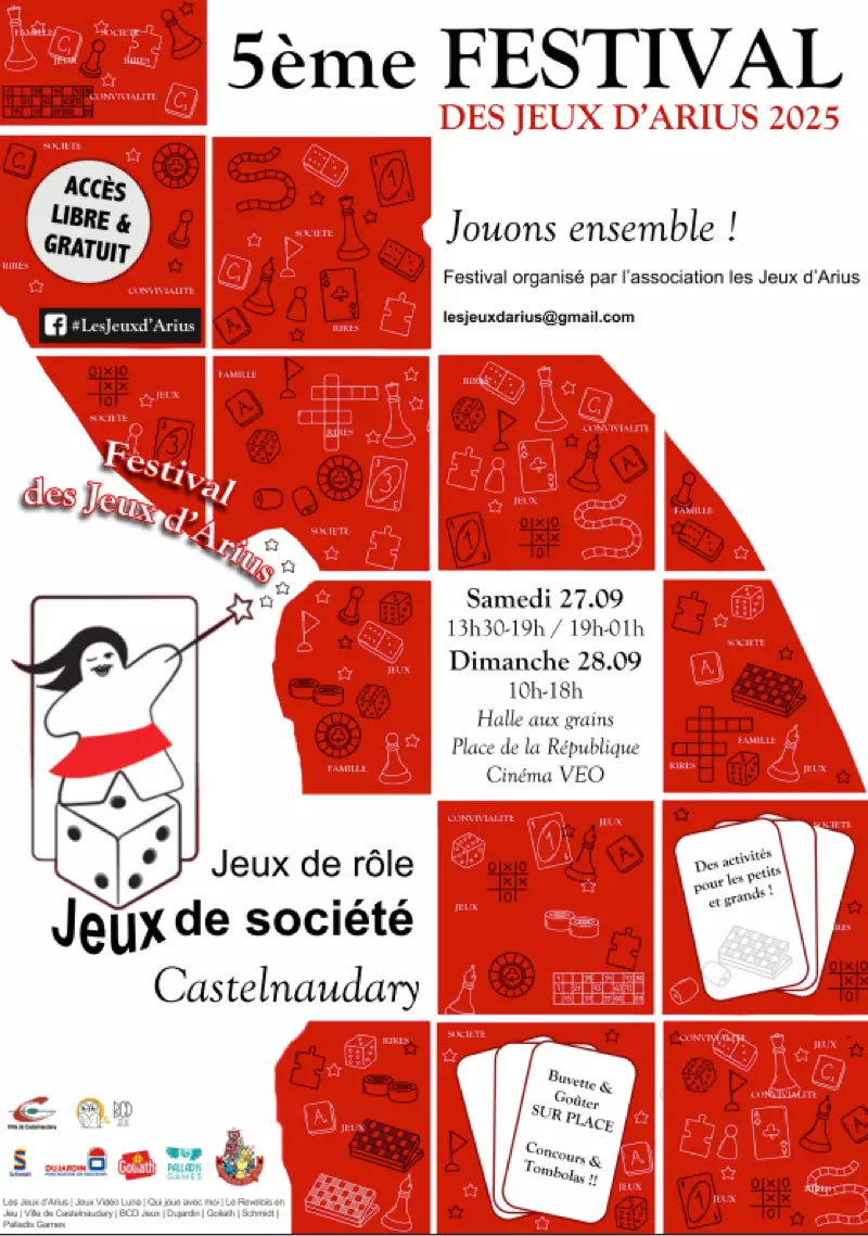Official poster Festival des Jeux d'Arius 2025