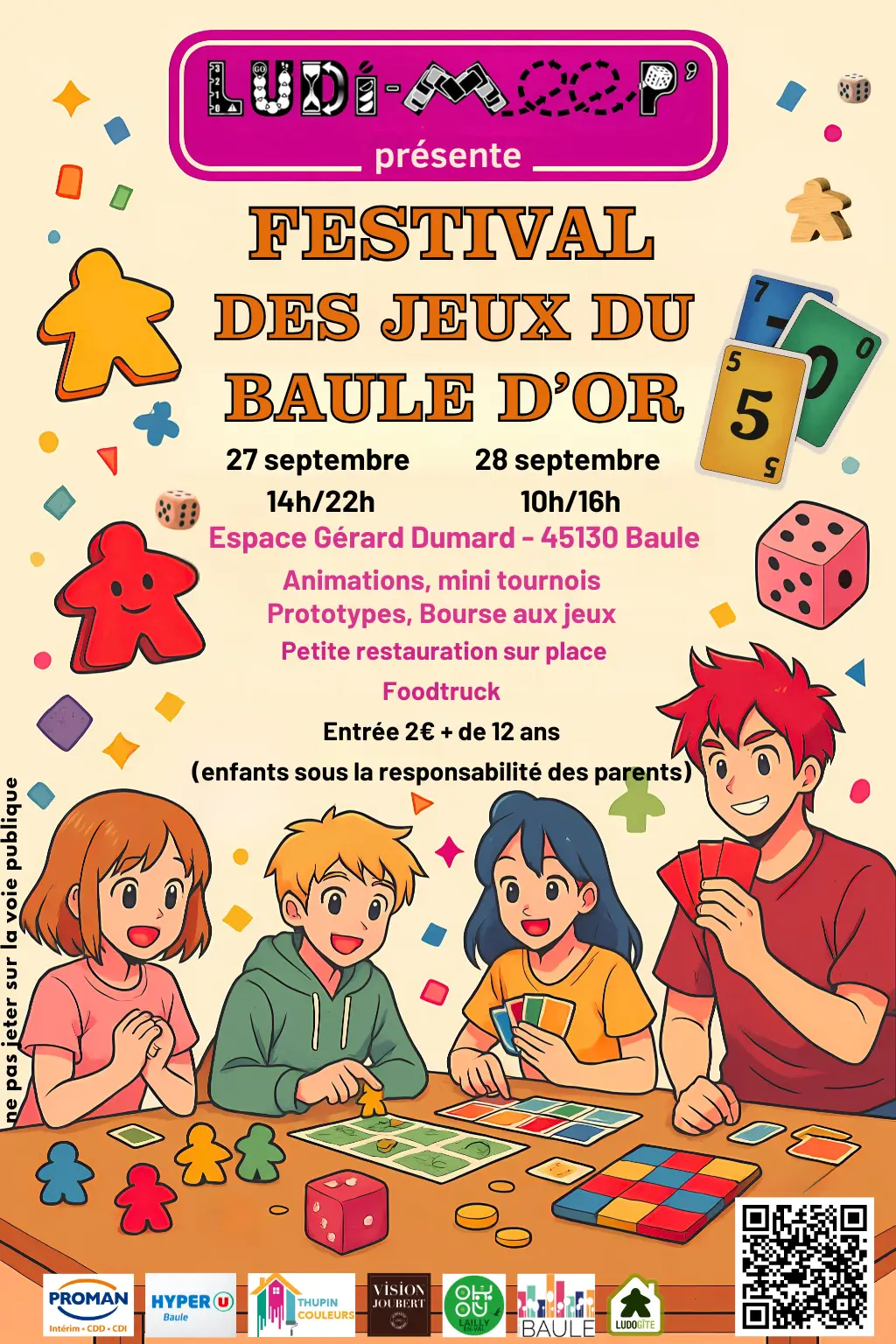 Affiche officielle Festival des jeux du Baule d'or 2025