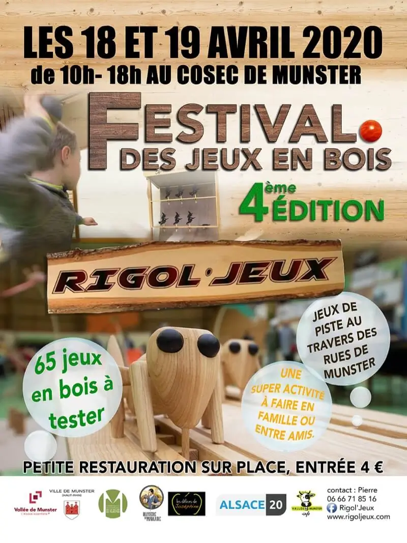 Official poster Festival des jeux en bois 2020