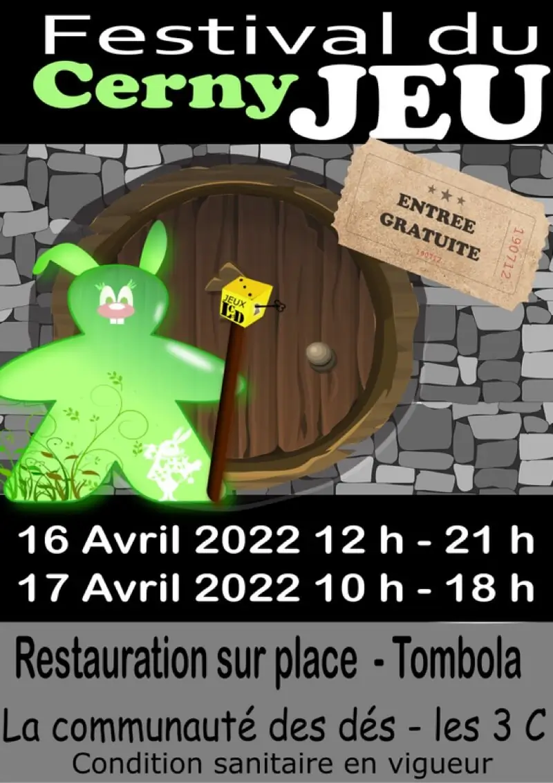 Affiche officielle Festival du jeu de Cerny 2022