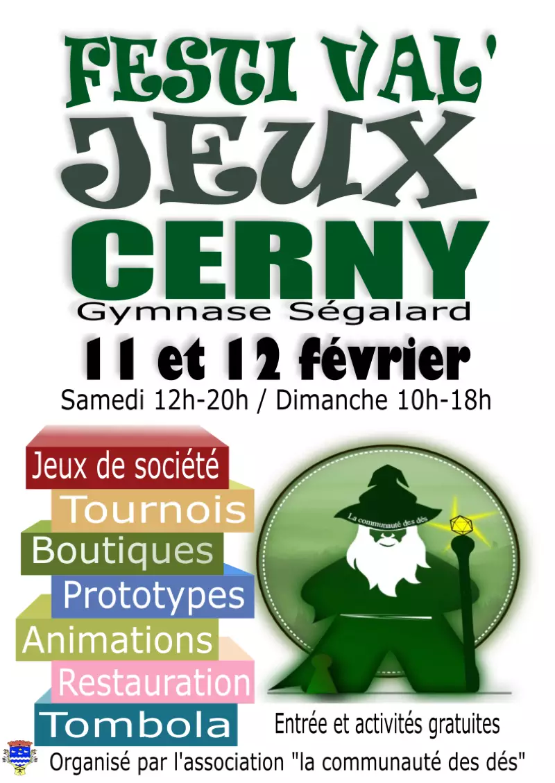 Affiche officielle Festival du jeu de Cerny 2023