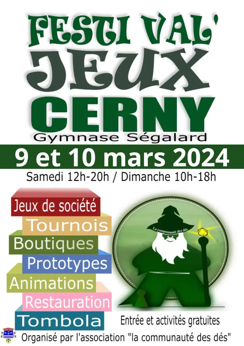 Official poster Festival du jeu de Cerny 2024