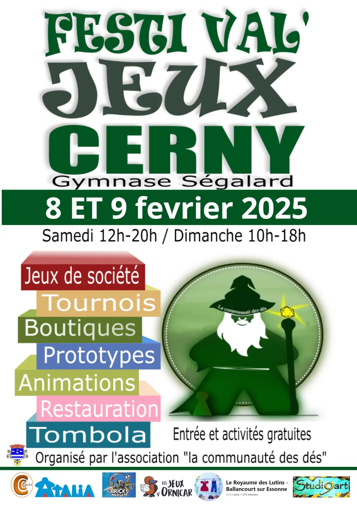 Affiche officielle Festival du jeu de Cerny 2025