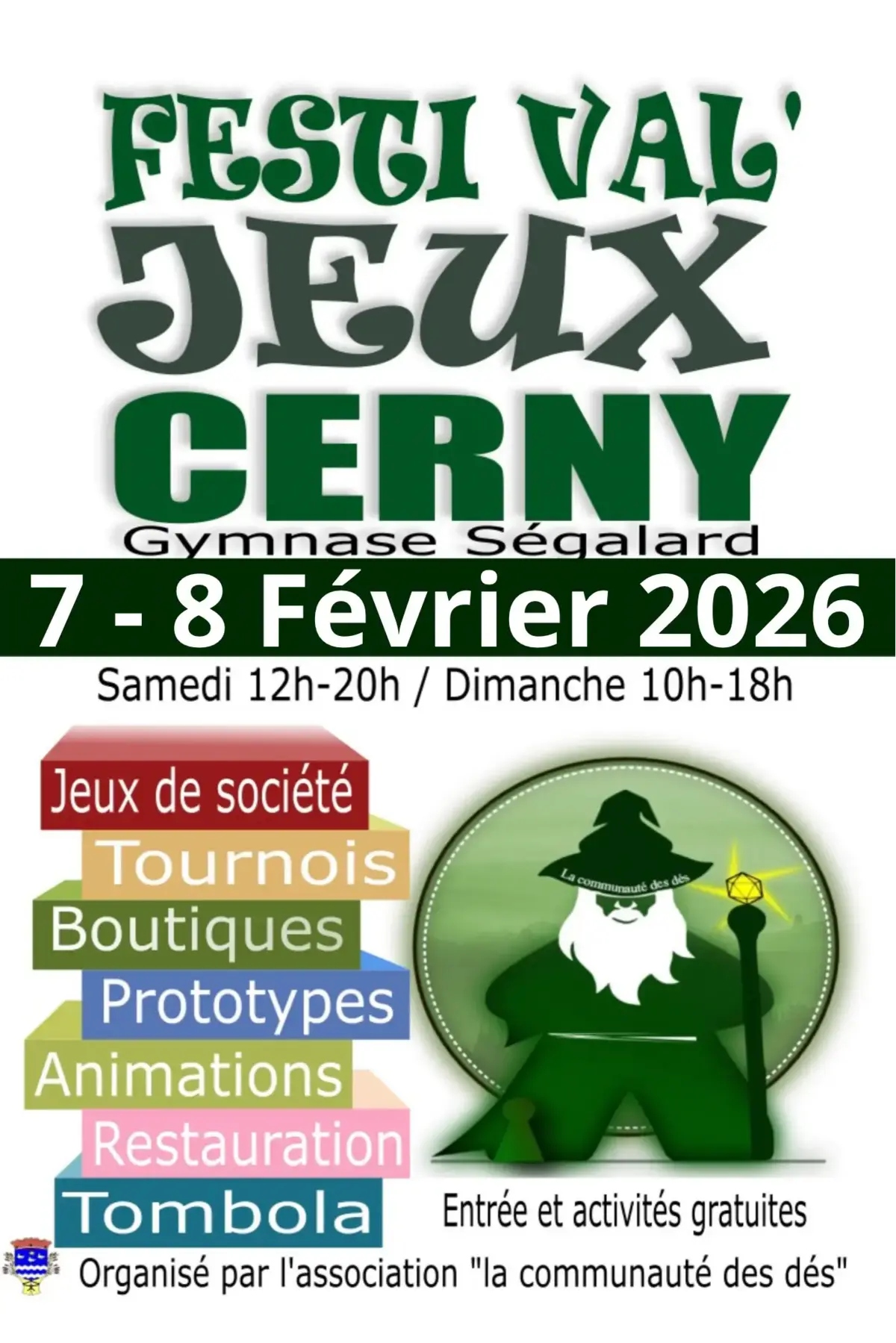 Affiche officielle Festival du jeu de Cerny 2026