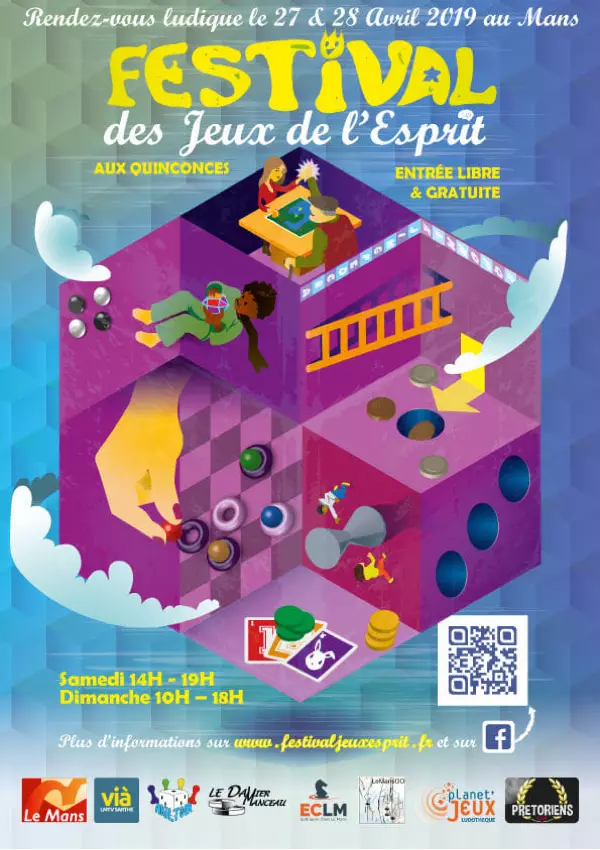 Affiche officielle DJAM, Les heures ludiques 2019