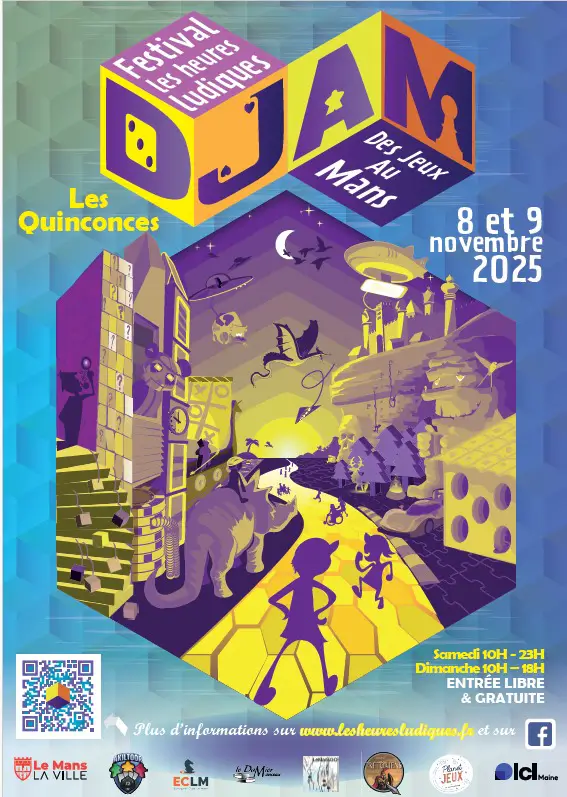 Affiche officielle DJAM, Les heures ludiques 2025