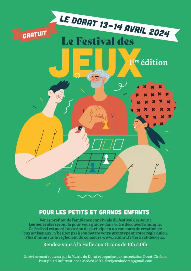 Official poster Festival des Jeux du Dorat 2024