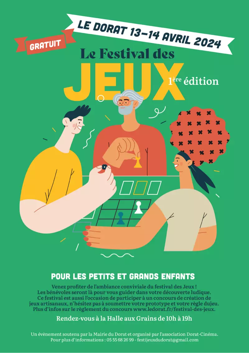 Affiche officielle Festival des Jeux du Dorat 2024