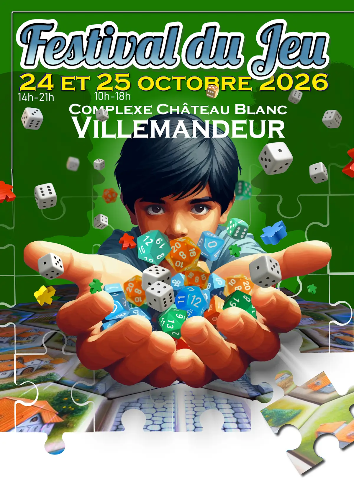 Affiche officielle Festival du jeu de Montargis 2026