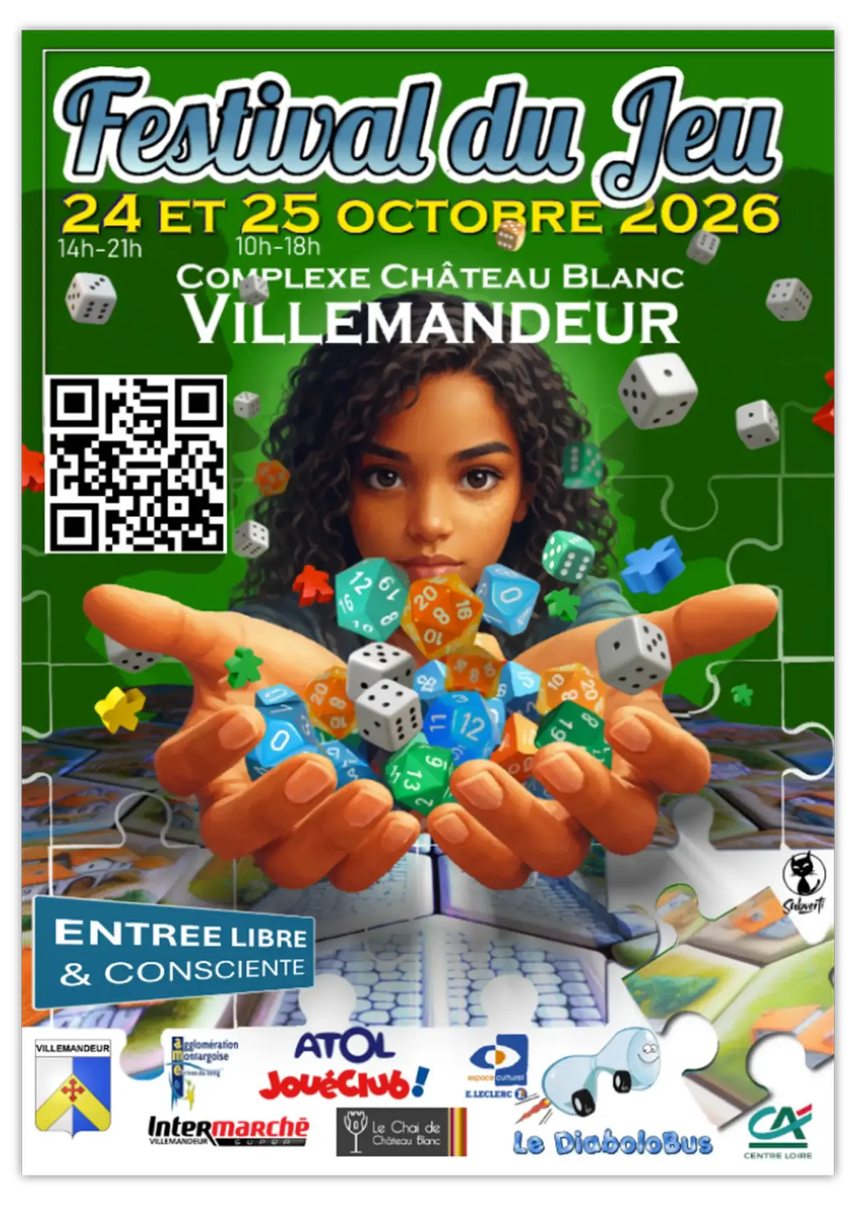 Official poster Festival du jeu de Montargis 2026
