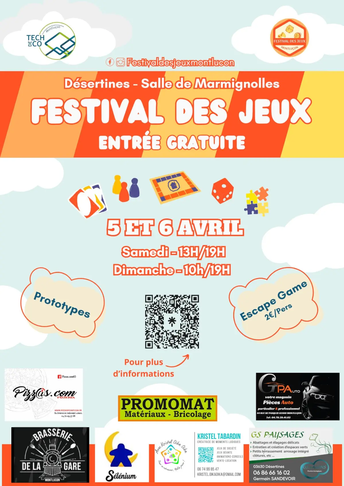 Affiche officielle Festival des Jeux Montluçon 2025