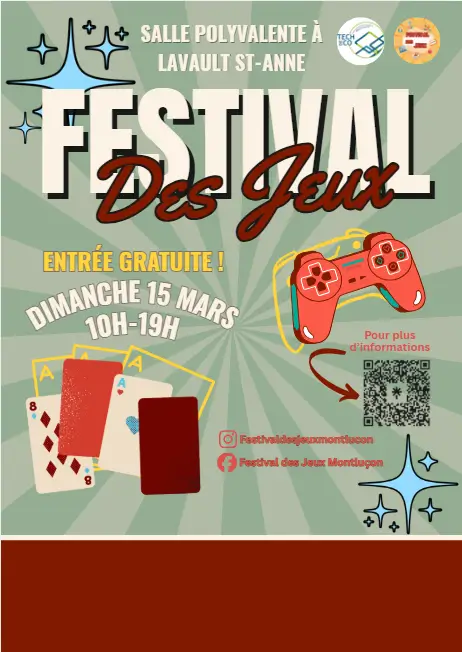 Affiche officielle Festival des Jeux Montluçon 2026