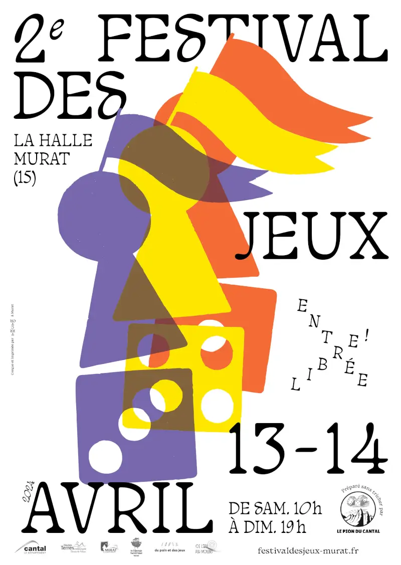 Official poster Festival des jeux de Murat 2024