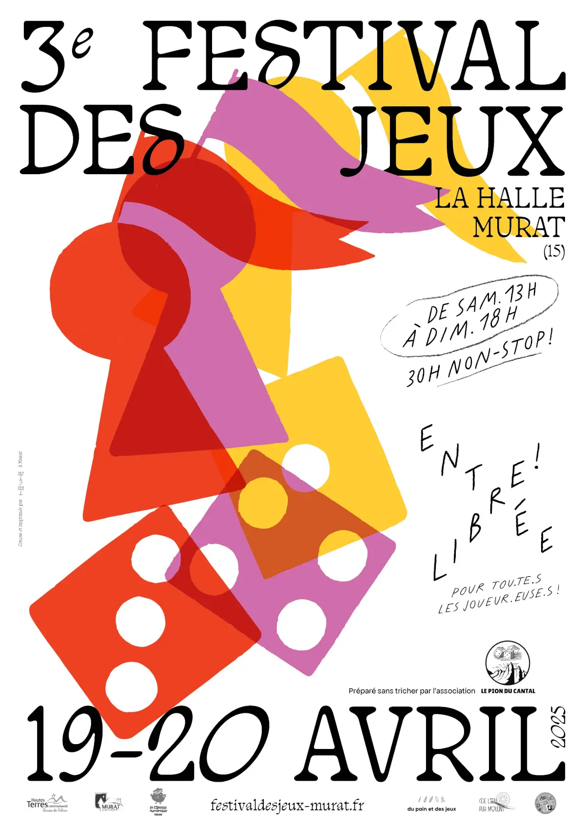Affiche officielle Festival des jeux de Murat 2025