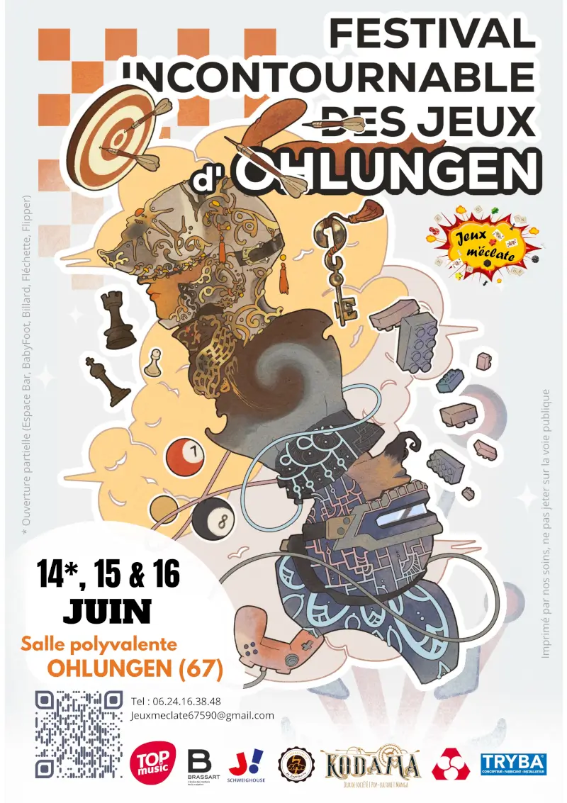 Official poster Festival Incontournable des Jeux d'Ohlungen 2024