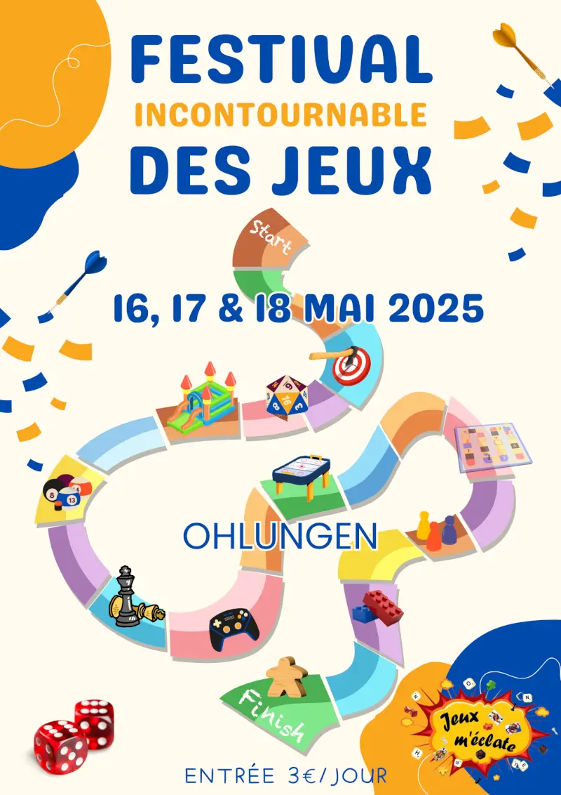 Affiche officielle Festival Incontournable des Jeux d'Ohlungen 2025