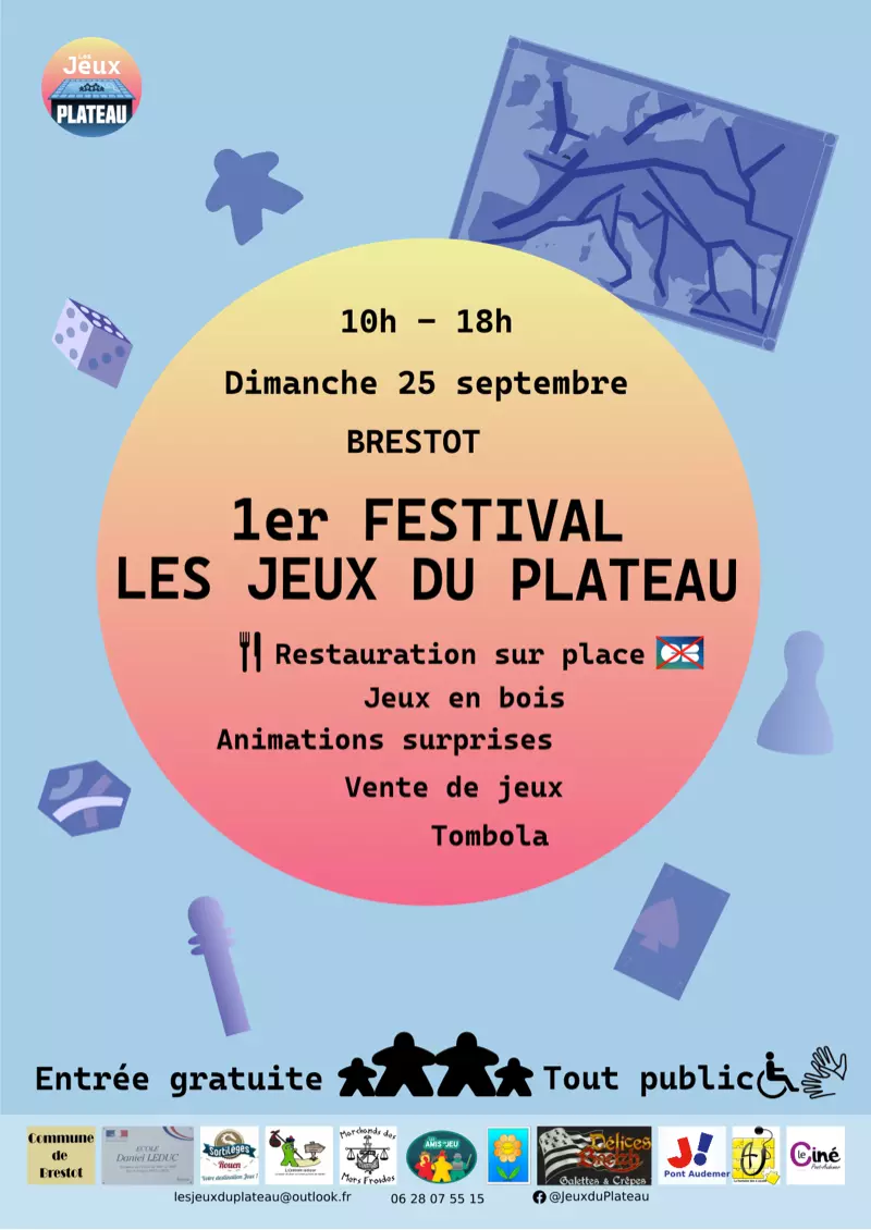Official poster Festival des Jeux du plateau 2022