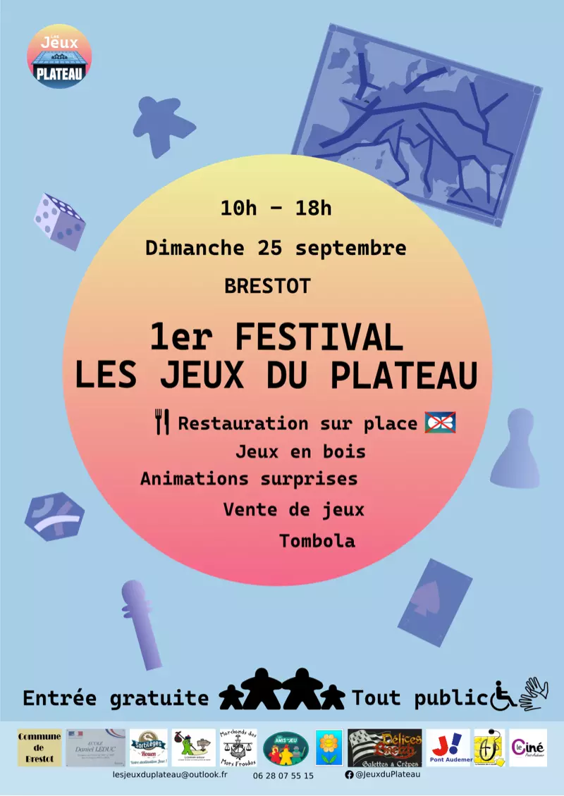 Affiche officielle Festival des Jeux du plateau 2022