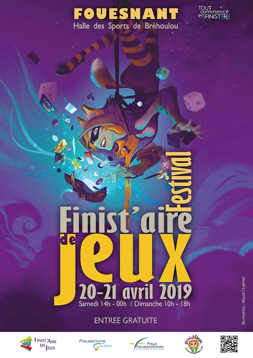 Affiche officielle Finist'aire de jeux 2019