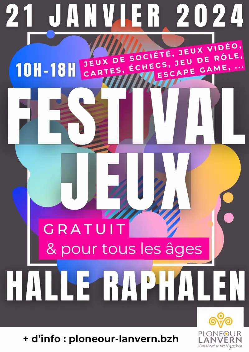 Affiche officielle Finist'aire de jeux 2024