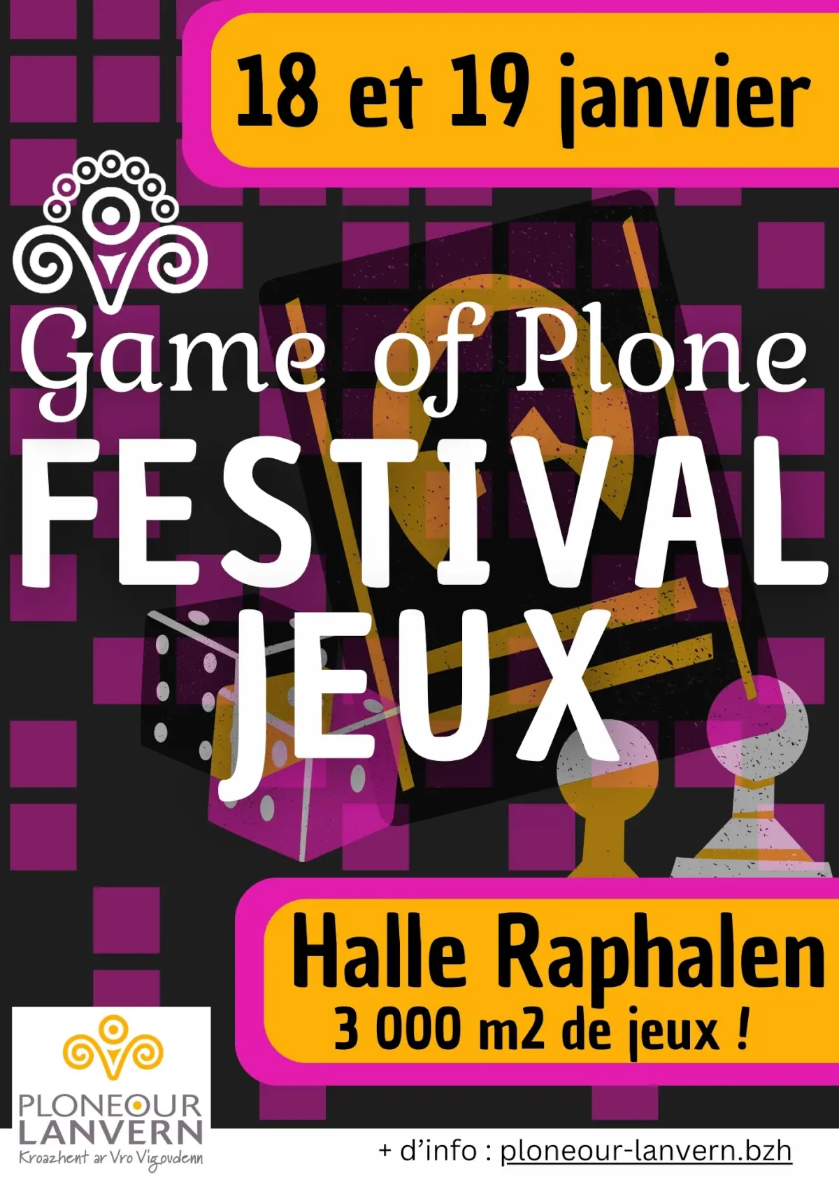 Affiche officielle Finist'aire de jeux 2025