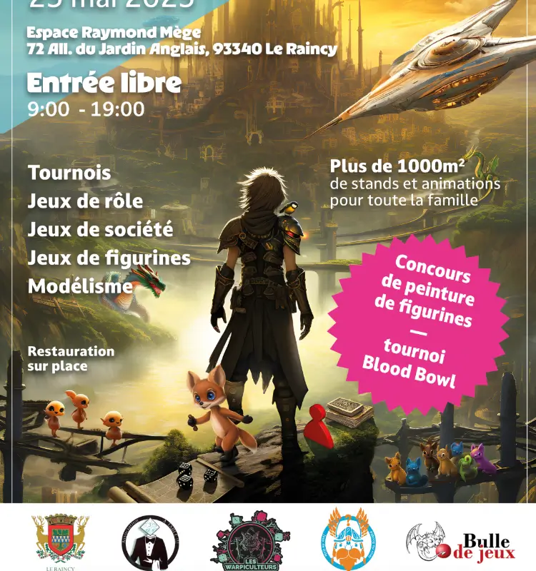 Logo Festival du jeux de société du Raincy 2025