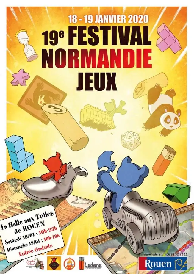 Affiche officielle Festival Normandie Jeux 2021