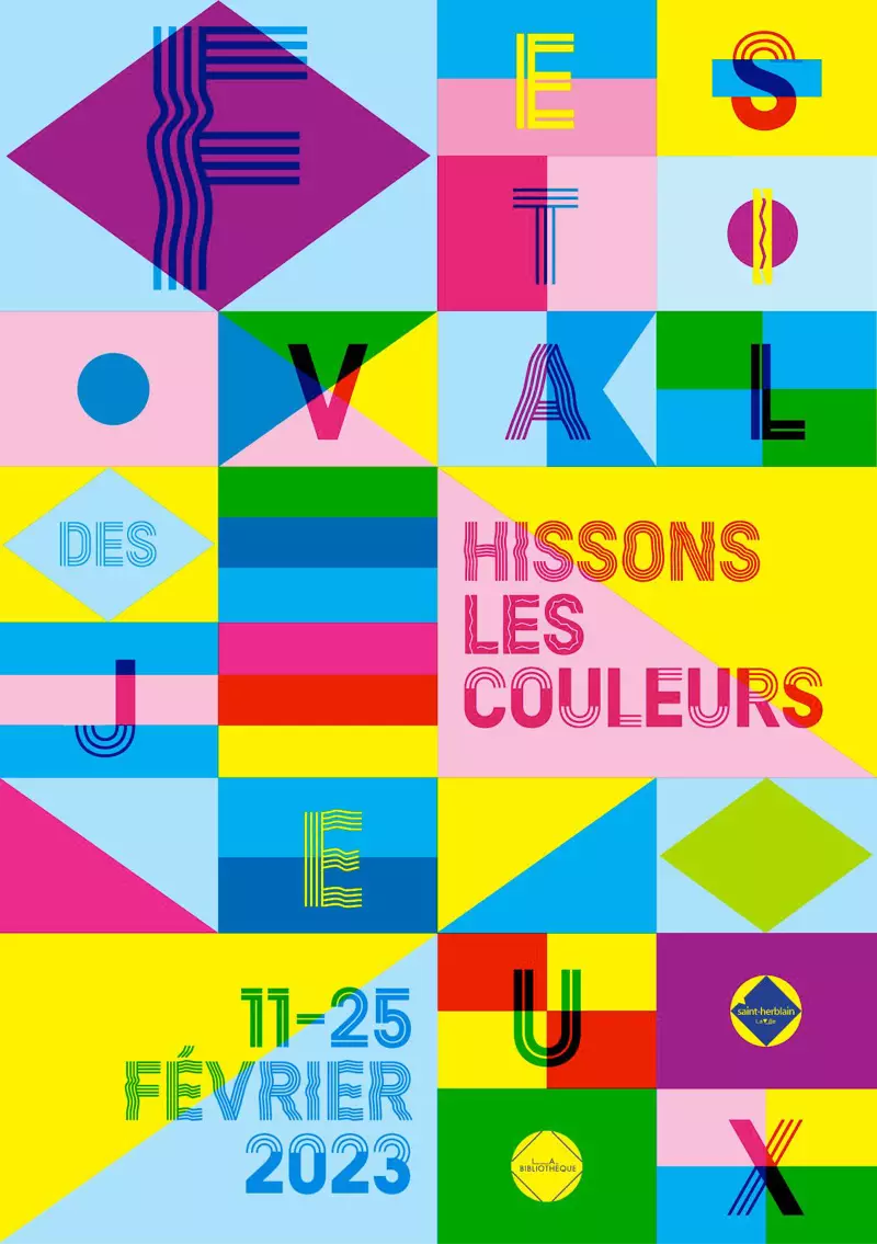 Affiche officielle Festival des Jeux Double6 2023