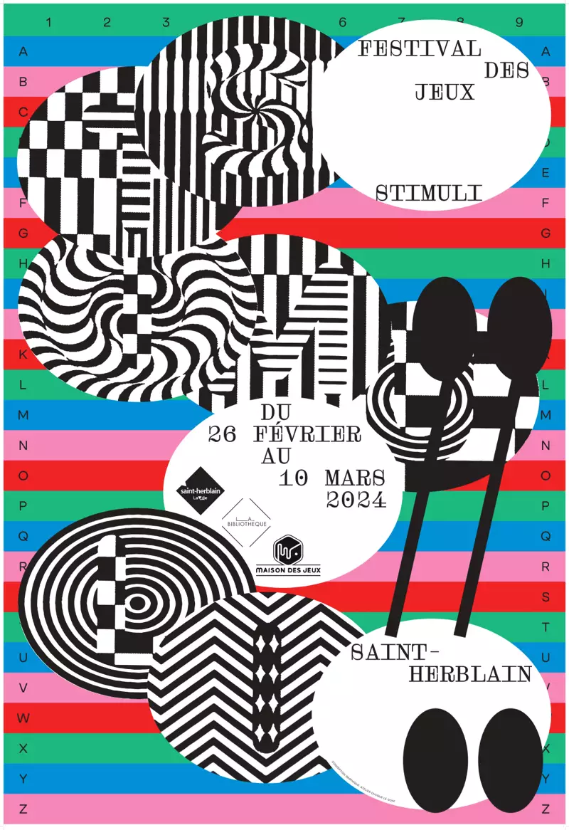 Affiche officielle Festival des Jeux Double6 2024