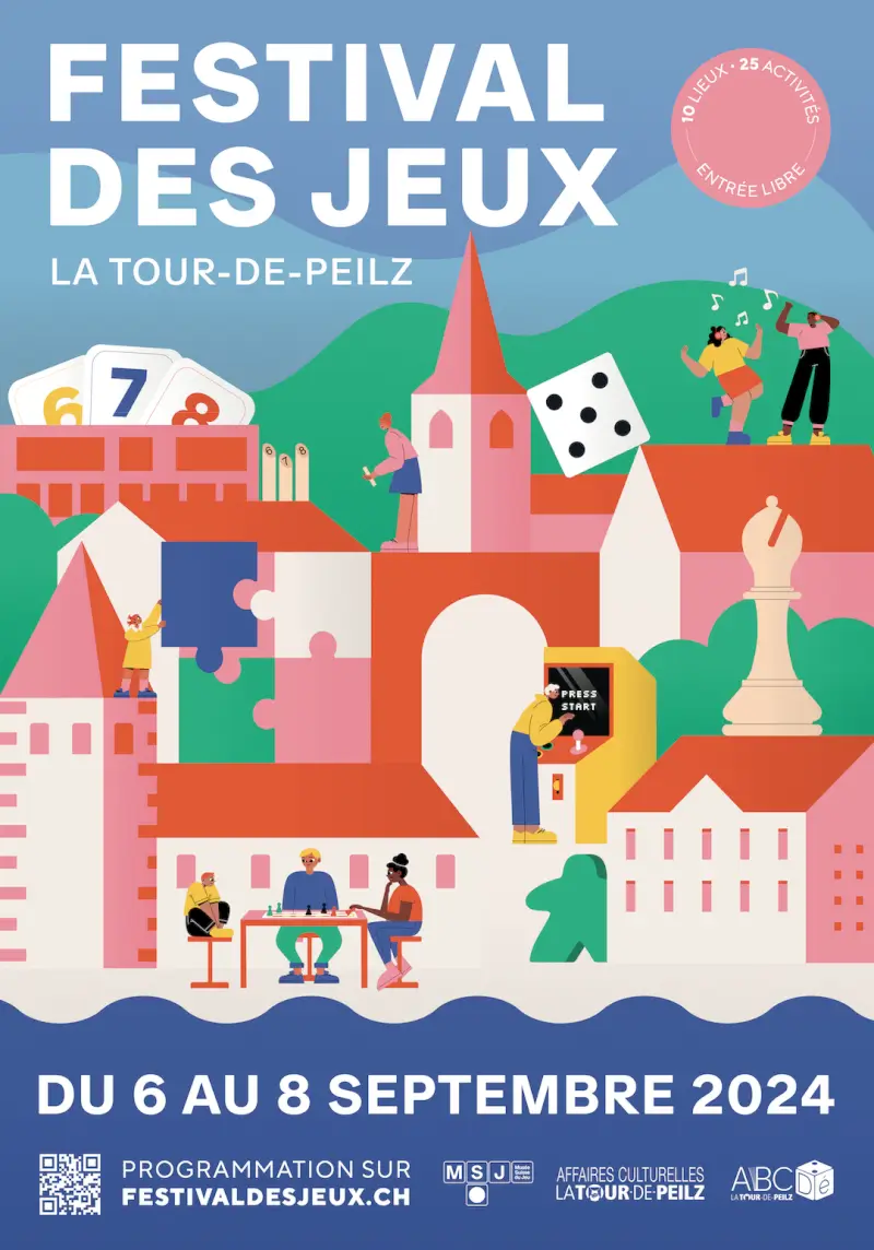 Affiche officielle Festival des Jeux à La Tour-de-Peilz 2024