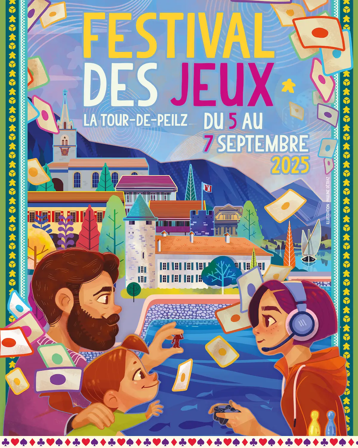Affiche officielle Festival des Jeux à La Tour-de-Peilz 2025