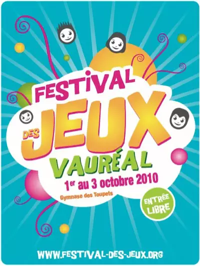 Affiche officielle Festival des jeux de Vauréal 2010