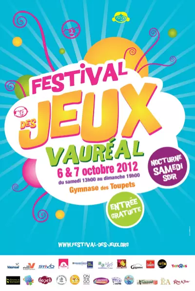 Affiche officielle Festival des jeux de Vauréal 2012