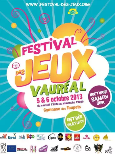 Affiche officielle Festival des jeux de Vauréal 2013