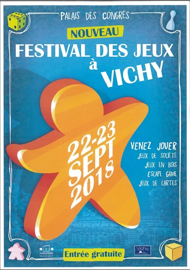 Affiche officielle Festival des jeux de Vichy 2018
