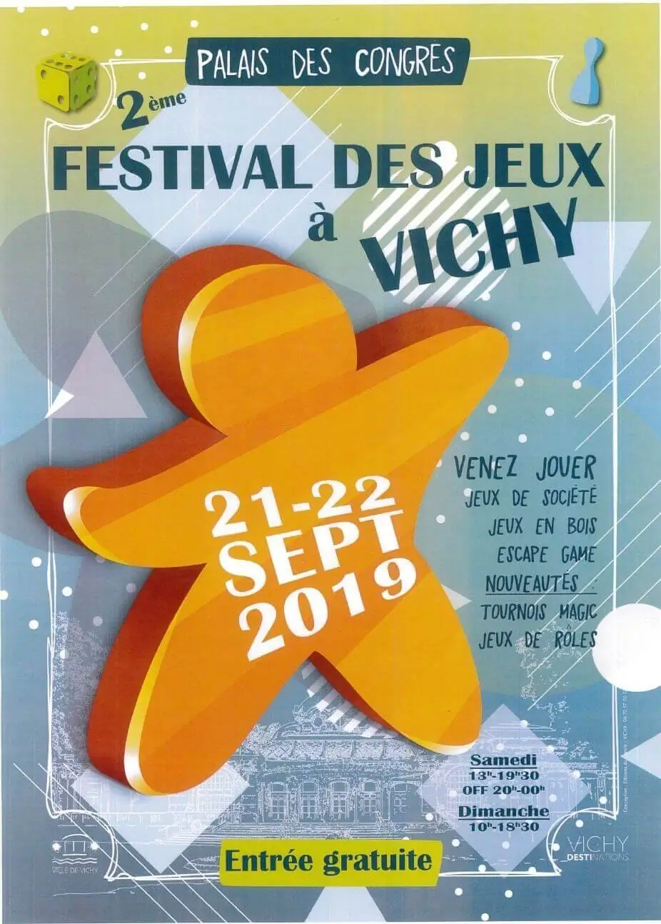 Affiche officielle Festival des jeux de Vichy 2019