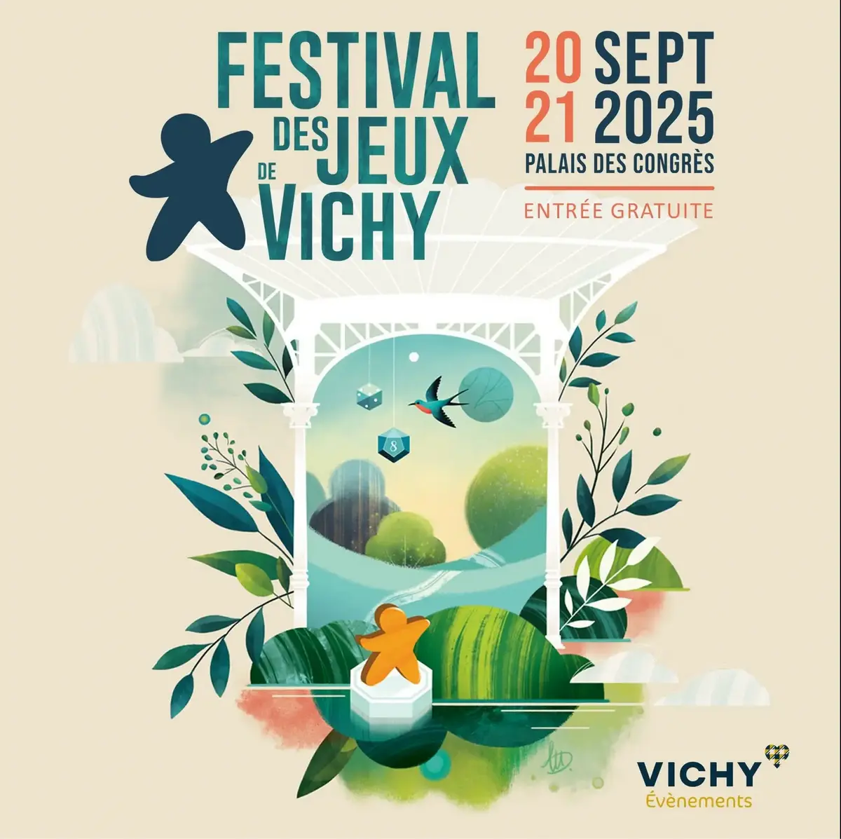 Affiche officielle Festival des jeux de Vichy 2025