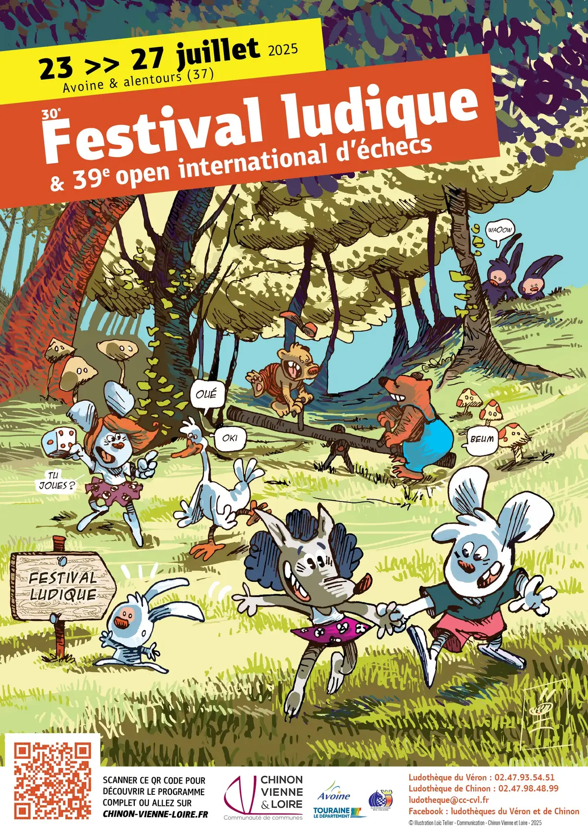 Official poster Festival Ludique 2025