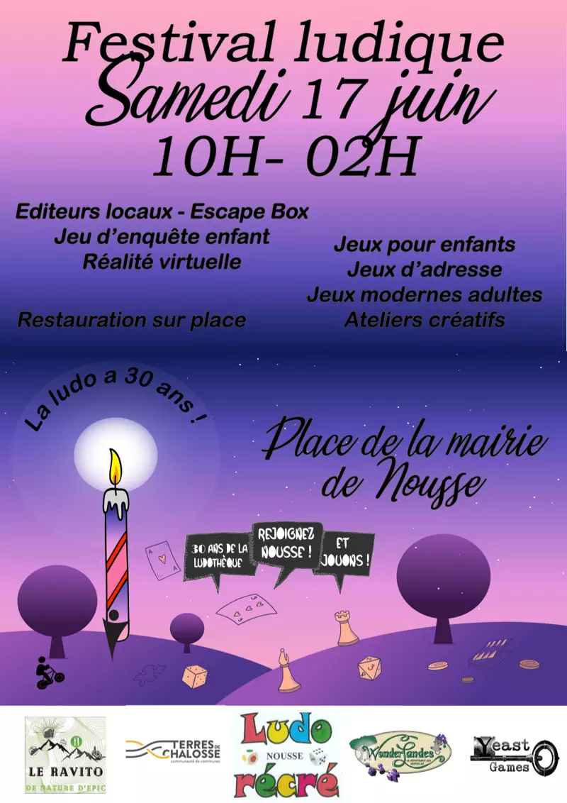 Affiche officielle Festival Ludique de Chalosse 2023