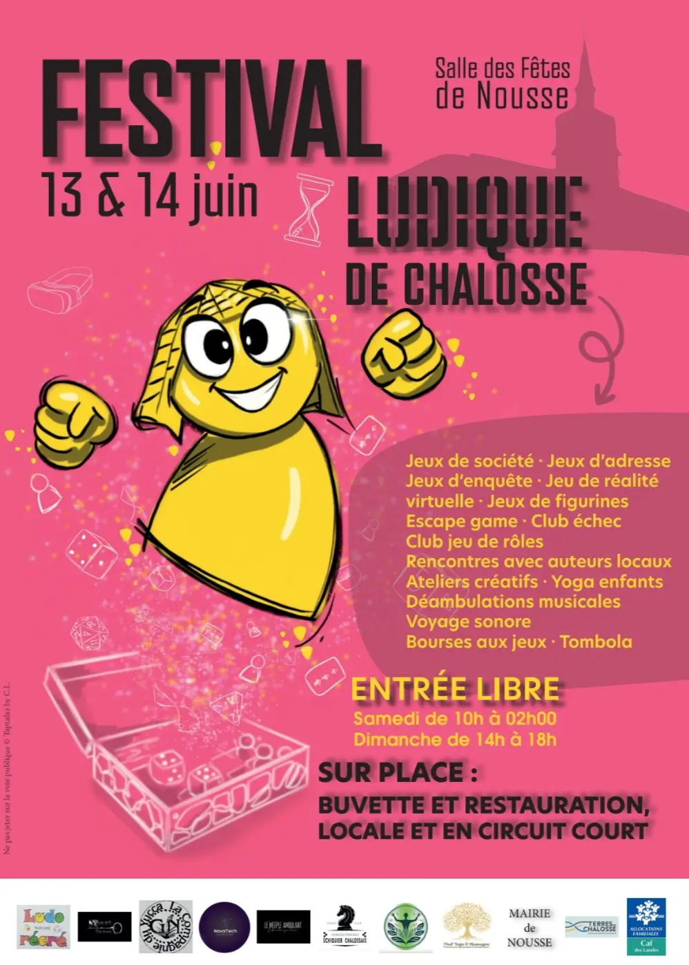 Affiche officielle Festival Ludique de Chalosse 2026