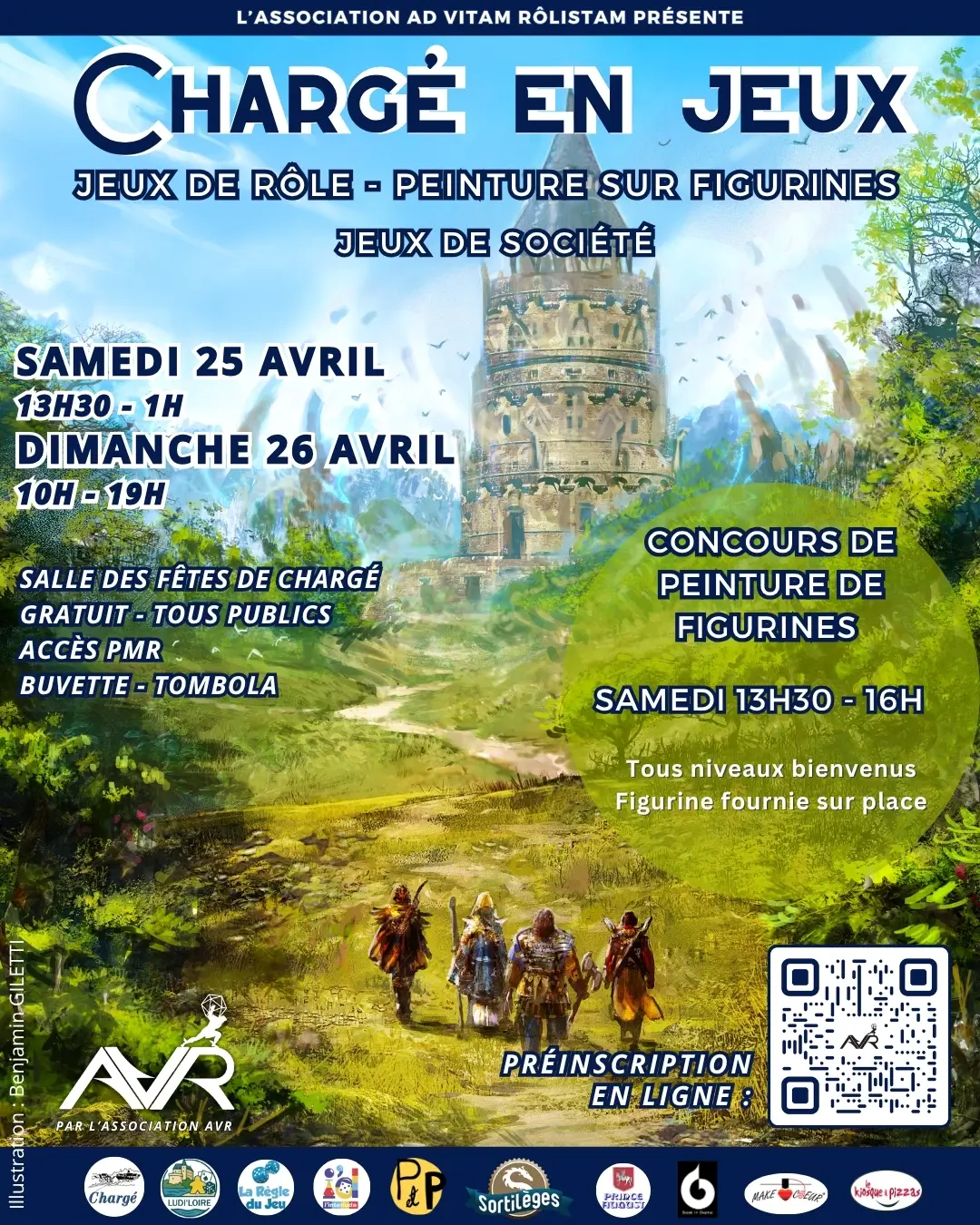 Affiche officielle Festival ludique de Chargé 2026